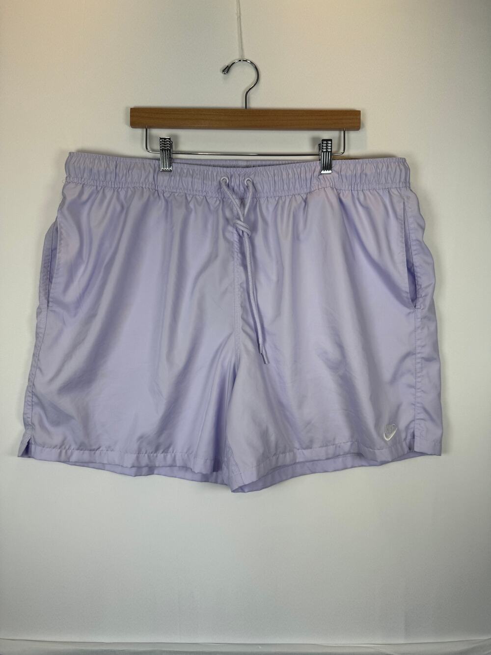 New Nike Lavender Purple High-Waisted  Dri Fit  Athletic Shorts Women Plus Sz 2X